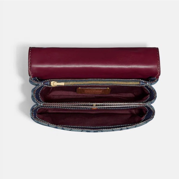 Coach | Bags | Coach Riley Top Handle 22 In Signature Chambray | Poshmark